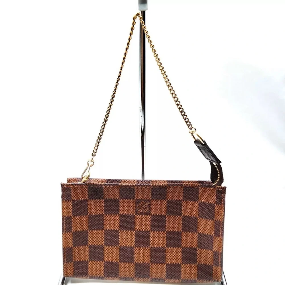 Louis Vuitton LV Accessory pouch Bucket pouch Brown Damier